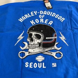 Harley Davidson Seoul, Korea Front Pocket T-Shirt 2X size